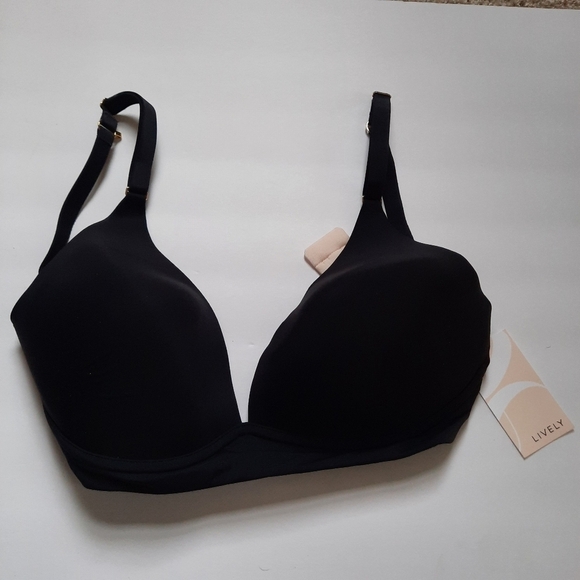 NWT Lively All-Day Plunge Wireless bra Jet Black Style #45540 Size 32DDD - Picture 2 of 11